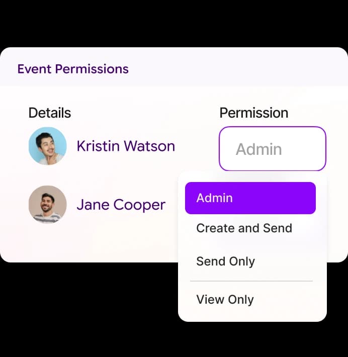 Account & Event Permissions