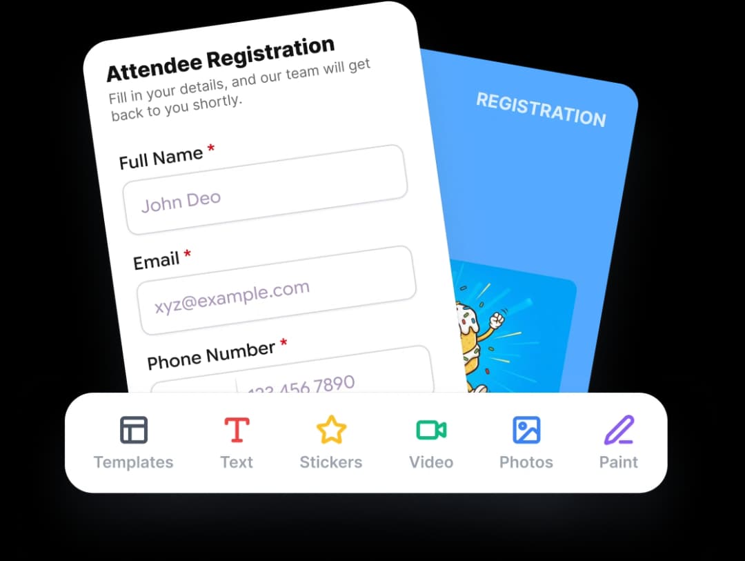 Customise Registration Forms
