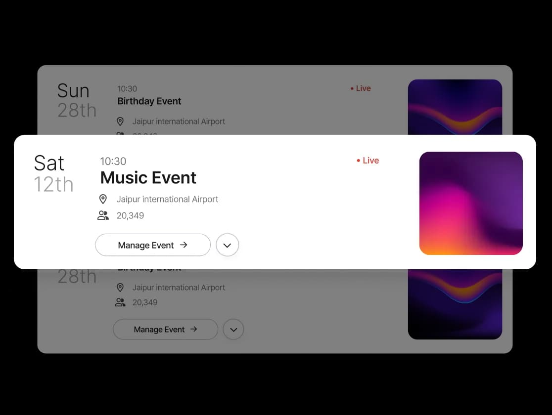 Centralize Event Management