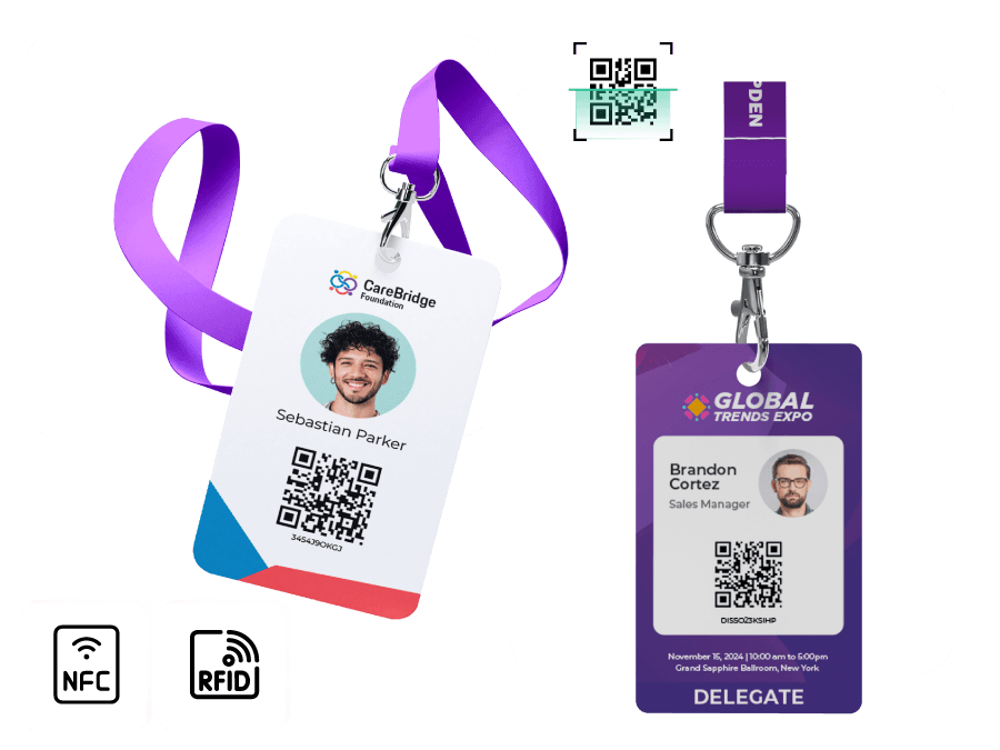 RFID, NFC & QR Code Badges