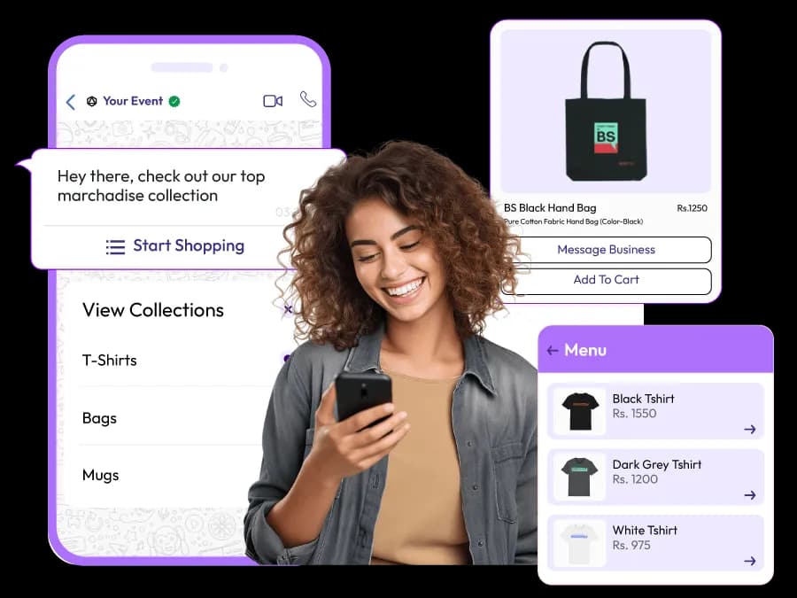 Sell Event Merchandise via WhatsApp