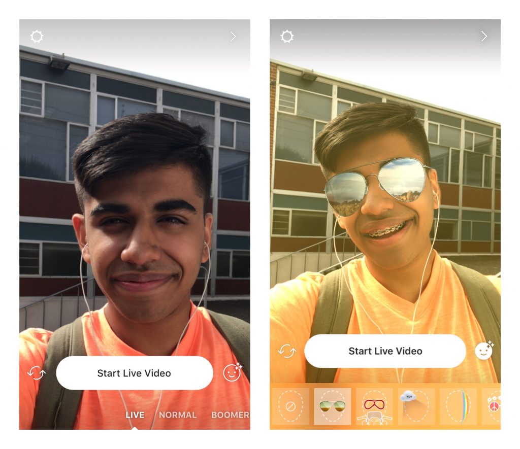 Instagram Face Filters on Video