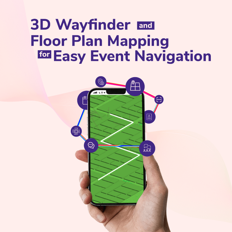 3D Wayfinder and Floor Plan Mapping for Easy Event Navigation