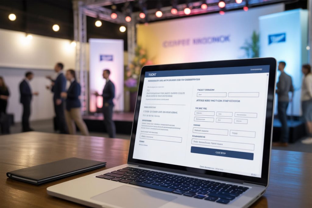 event ticketing page