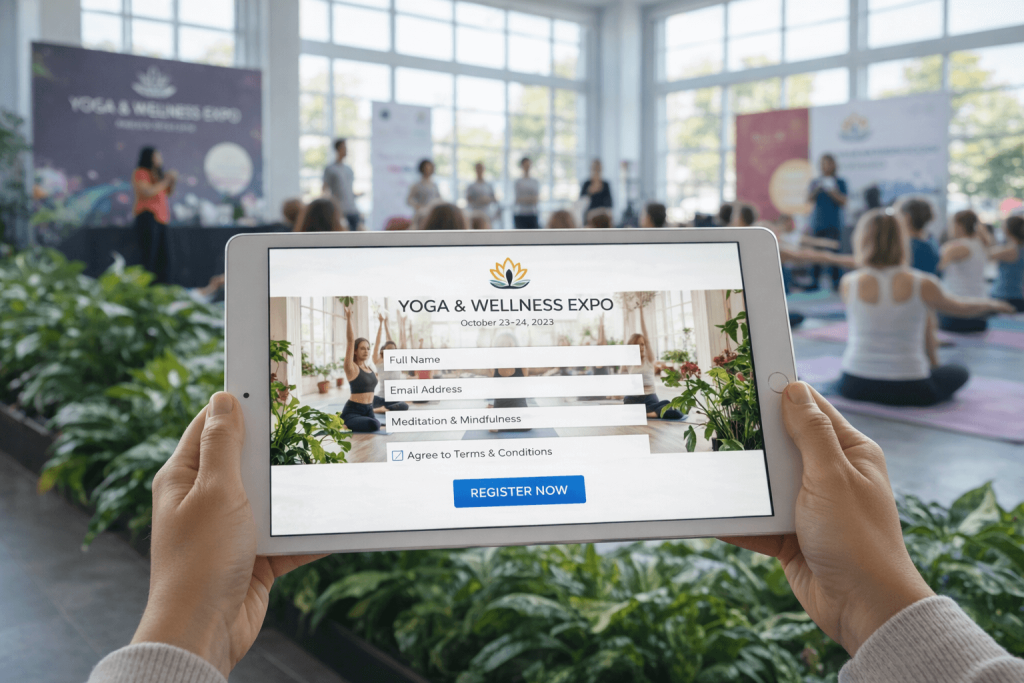 Digital Yoga Event Registration