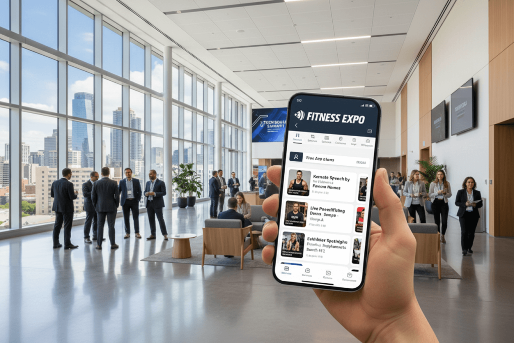 Event app for fitness expo