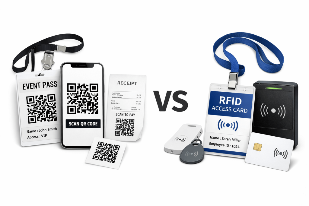 QR codes vs RFID badges