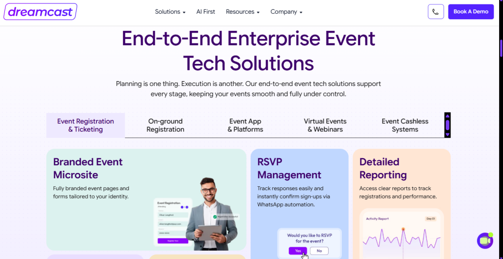 enterprise event registration platform