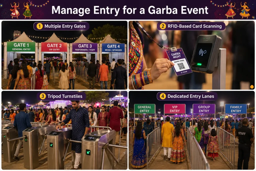 How to Manage Entry for a 30,000-Attendee Garba Event