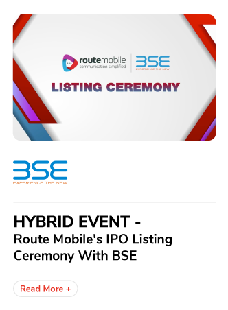 Routemobile listing ceremony
