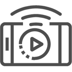 On demand live streaming logo