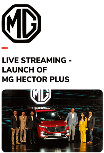Live Streaming: Launch of MG Hector Plus